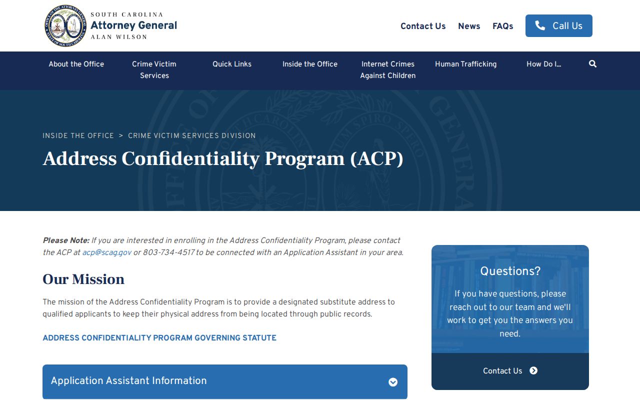 Greenwood neighbors privacy limits through South Carolina Address Confidentiality Program