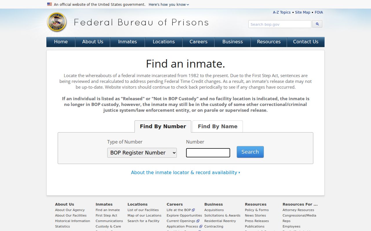 Greenwood previous residents research boundary for federal inmate records